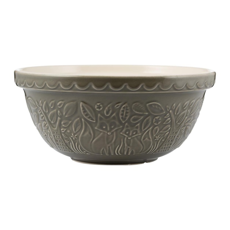 Mason Cash Size 12 Mixing Bowl: In The Forest, Fox (Gray)