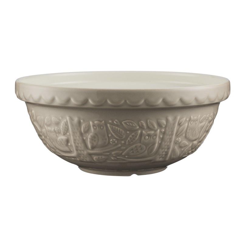Mason Cash Size 18 Mixing Bowl: In the Forest, Owl (Stone)