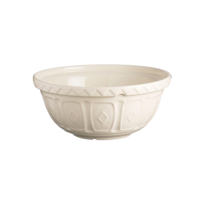 Mason Cash Size 24 Mixing Bowl: Color Mix, Cream