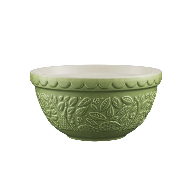 Mason Cash Size 30 Mixing Bowl: In The Forest, Hedgehog (Green)