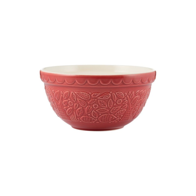Mason Cash Size 30 Mixing Bowl: In The Forest, Hedgehog (Red)