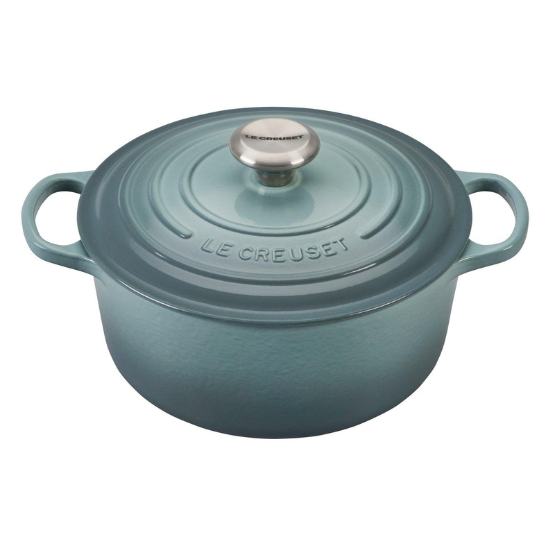 Le Creuset Round Dutch Oven:  4.5 QT, Sea Salt
