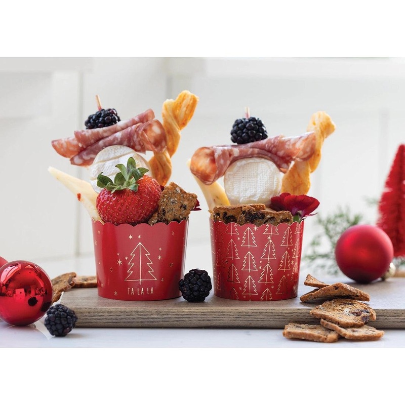 My Mind's Eye Baking / Treat Cups: Red Trees