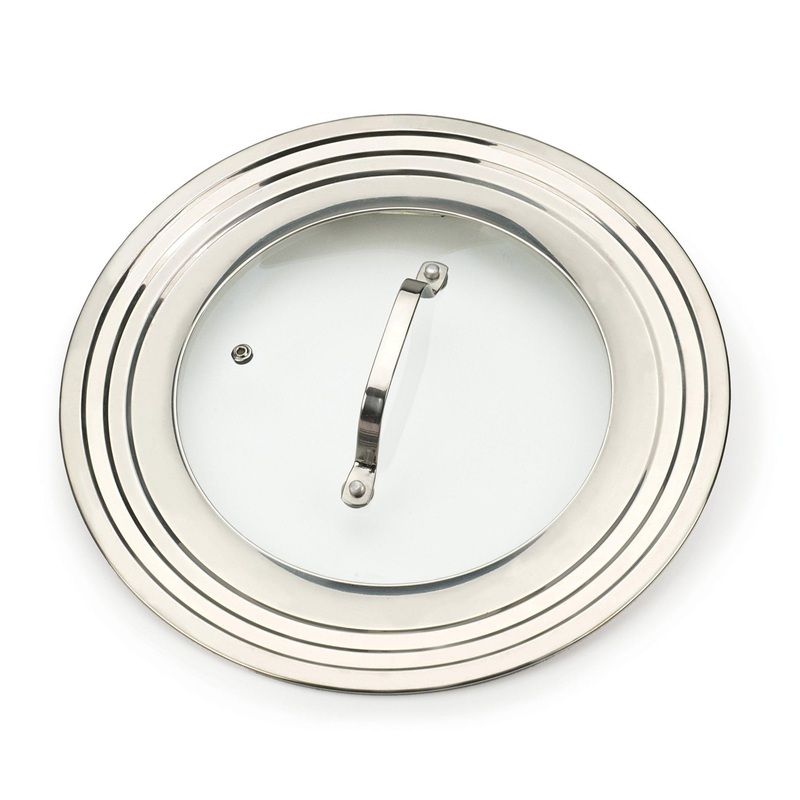 RSVP Universal Lid with Glass Insert - Large