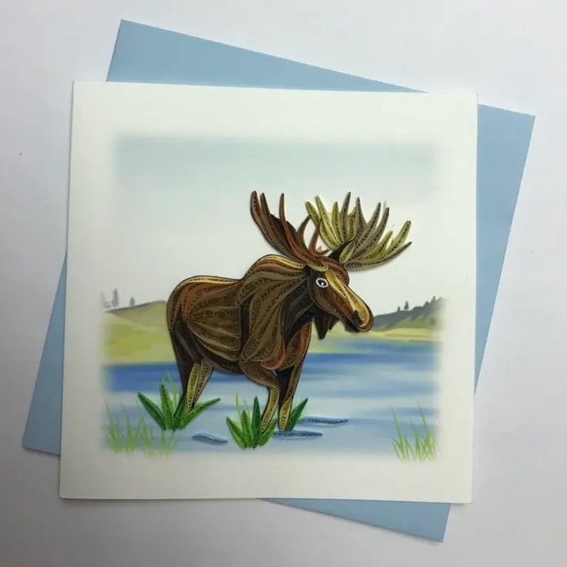 Poppin Paper Cards: Moose