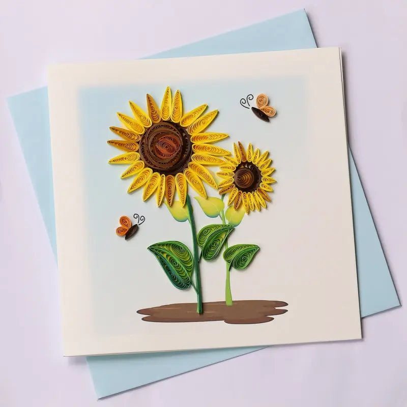 Poppin Paper Cards: Sunflower