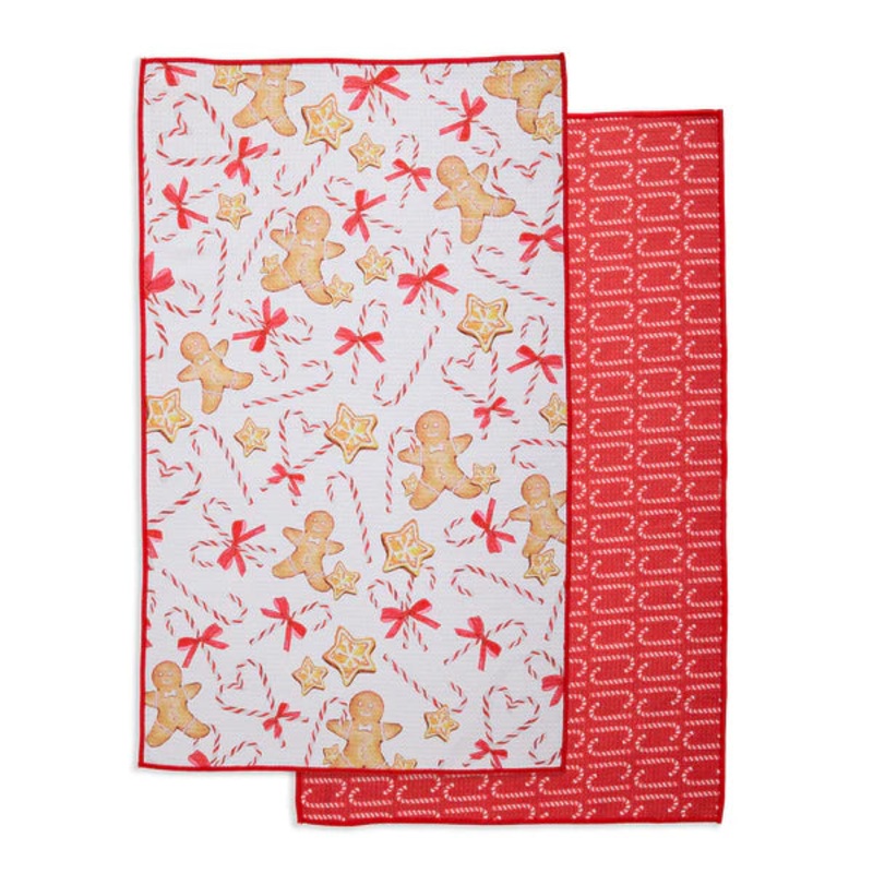 DII Microfiber Dishtowel: Candy Canes
