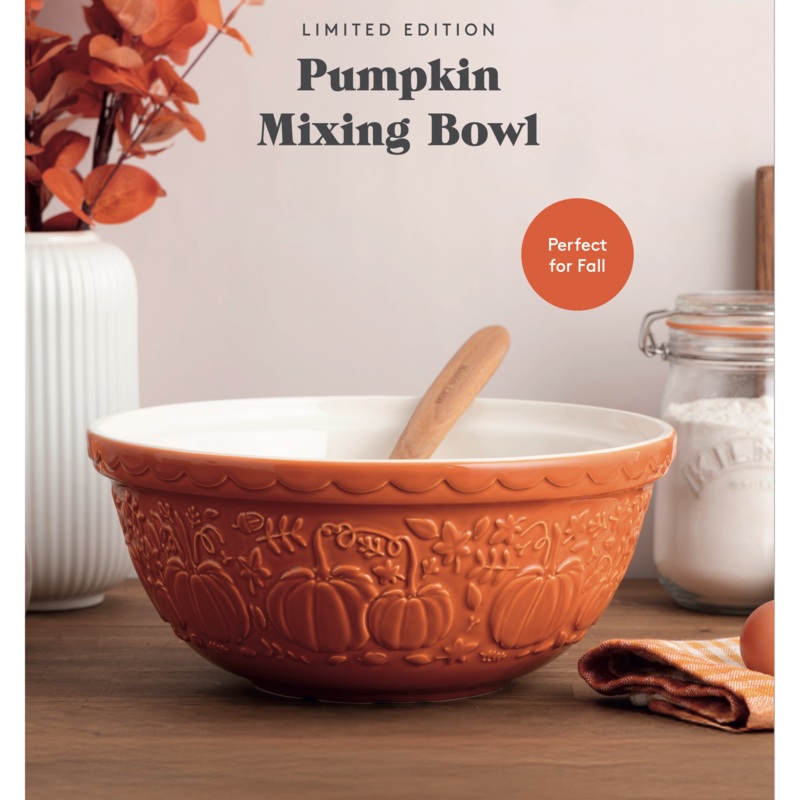 Mason Cash Size 12 Mixing Bowl: Pumpkin (Limited Edition)