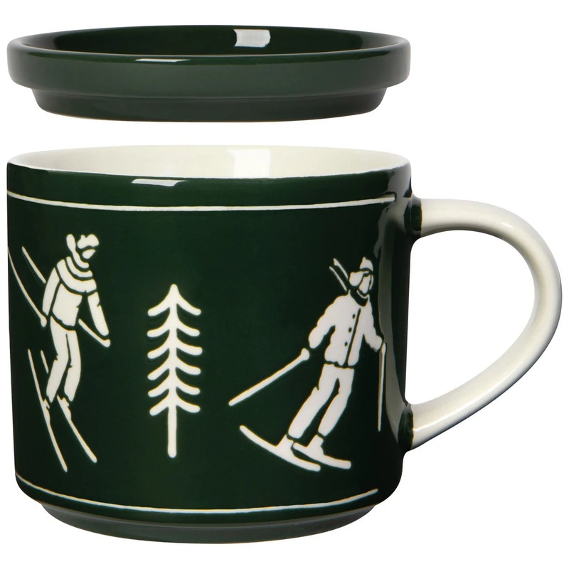 NOW Designs Lidded Mug: Ski Ya Later