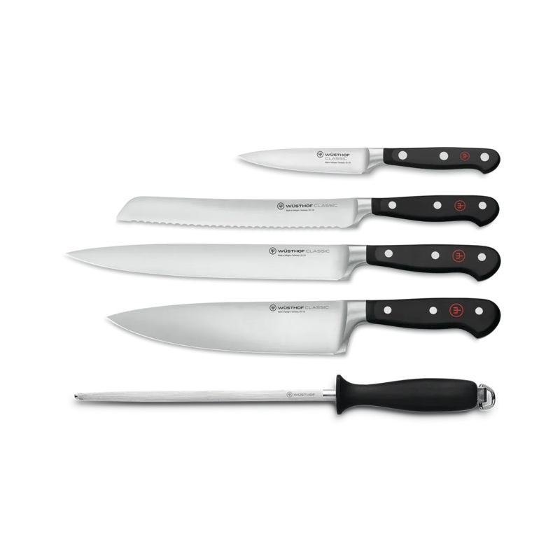 Wusthof Classic Set:  5 Piece Chef's Knife Set