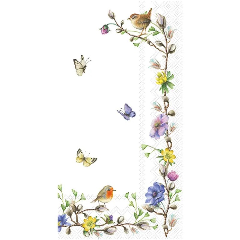 Boston International Dinner Napkins: Easter Flowers