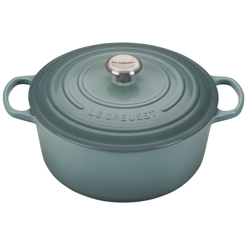 Le Creuset Round Dutch Oven:  7.25 QT, Sea Salt
