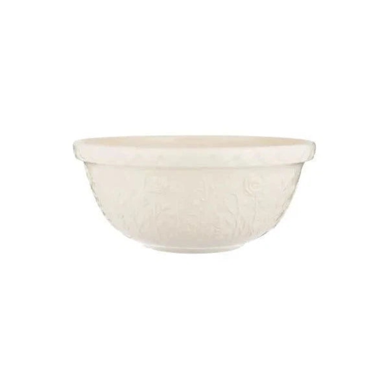 Mason Cash Size 12 Mixing Bowl: In the Meadow, Rose (Cream)