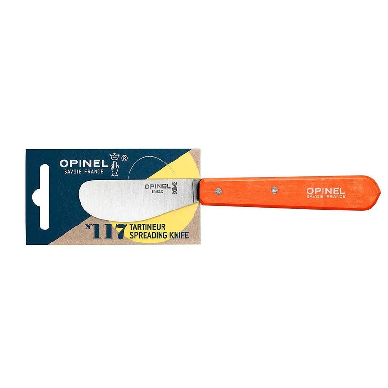 Opinel N117 Spreading Knife: Tangerine