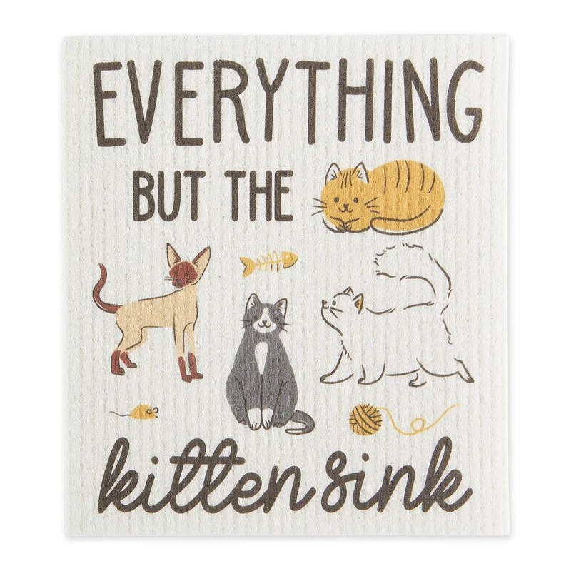 DII Swedish Dishcloth: Everything But The Kitten Sink