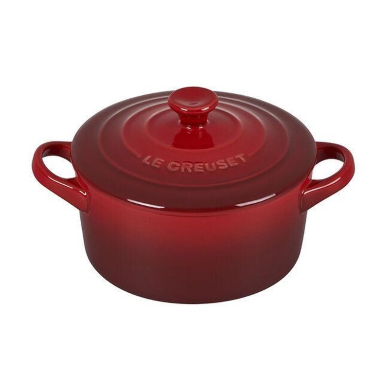 Le Creuset Mini Round Cocotte: 14 oz., Cerise
