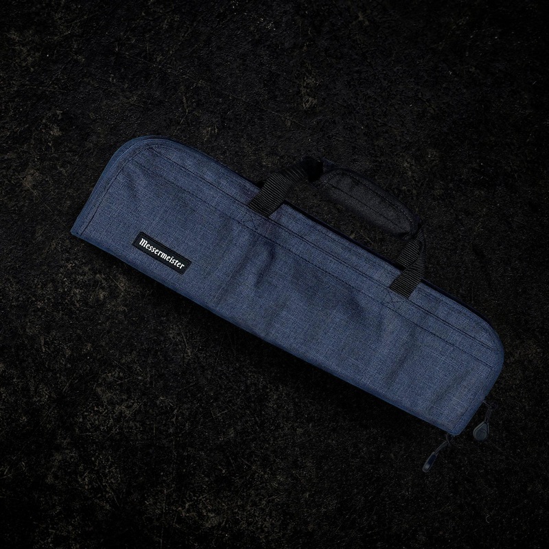 Messermeister Knife Roll:  5 Pocket, Heather Navy