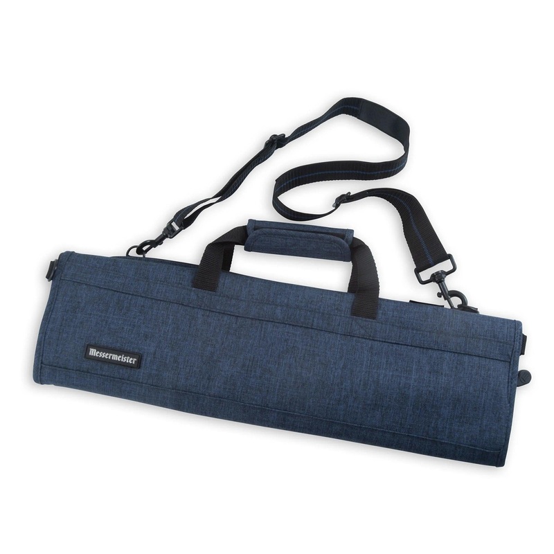 Messermeister Knife Roll:  8 Pocket, Heather Navy
