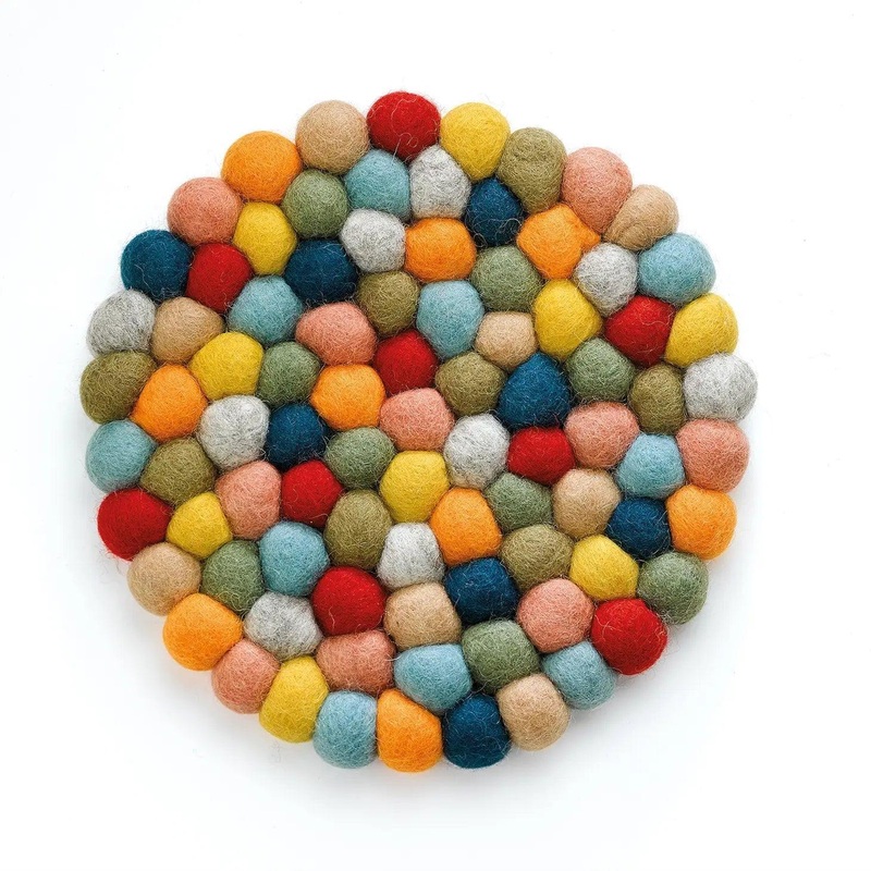 Frieling Wool Trivet: Round, Lana Colore