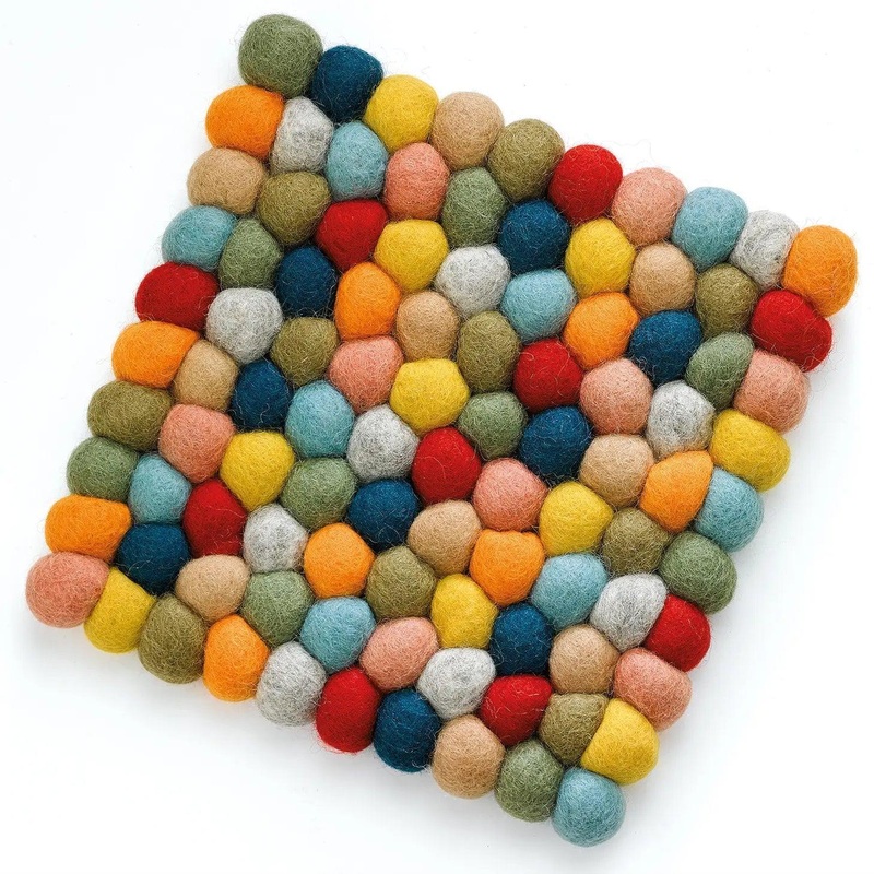 Frieling Wool Trivet: Square, Lana Colore