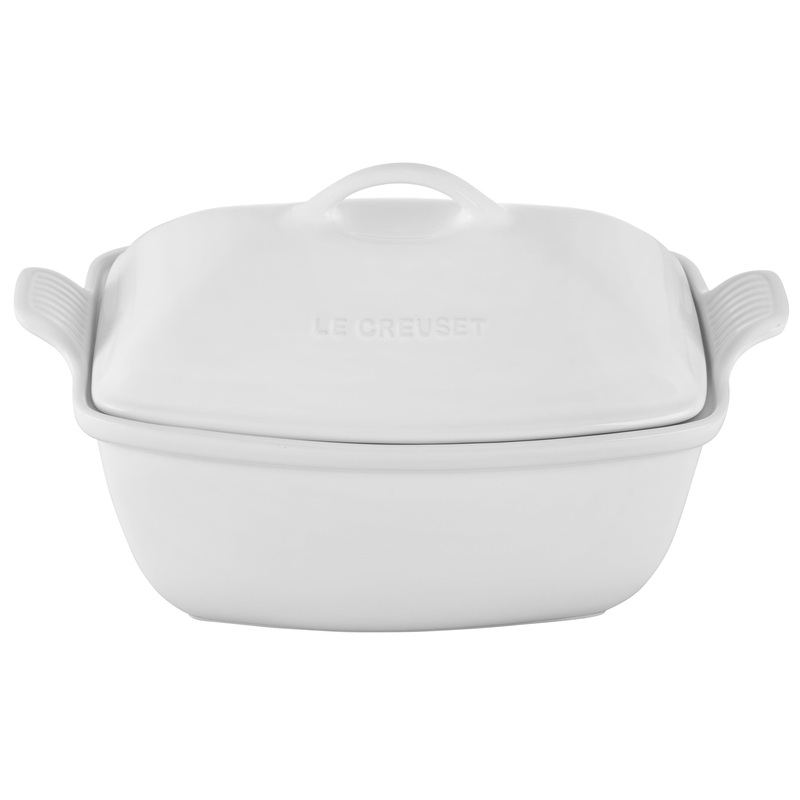 Le Creuset Deep Covered Baker: 4.5 QT, White