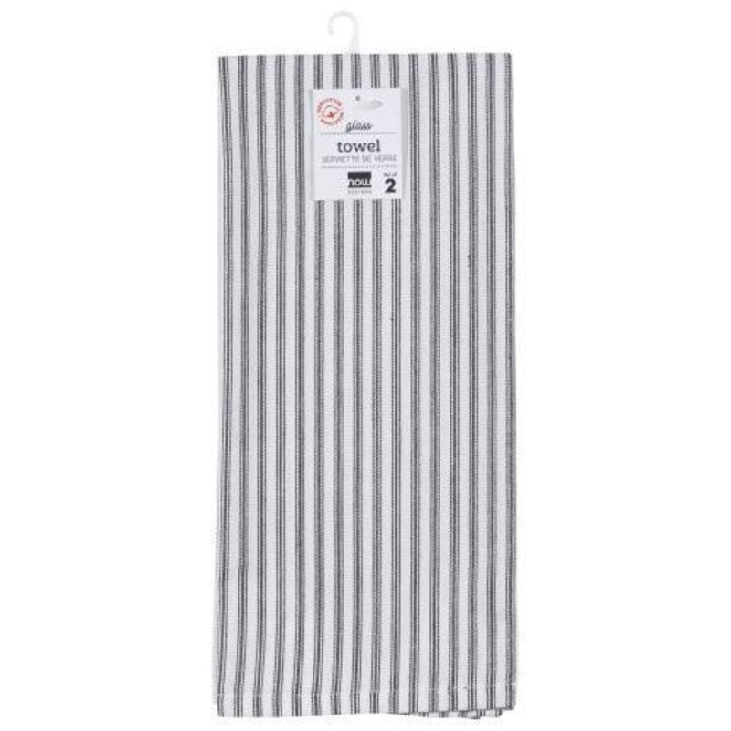 NOW Designs Glass Dishtowels (Set of 2): Black