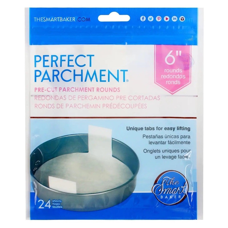 The Smart Baker Parchment Rounds:  6"