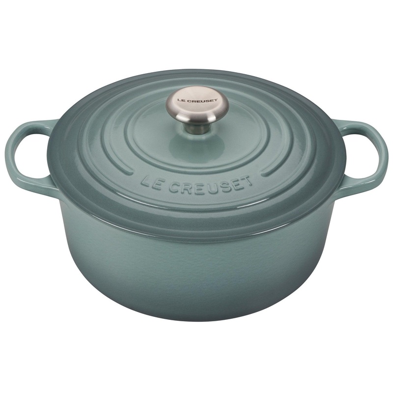 Le Creuset Round Dutch Oven:  5.5 QT, Sea Salt