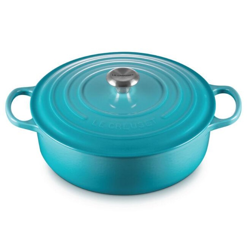 Le Creuset Round Wide Dutch Oven:  6.75 QT, Caribbean