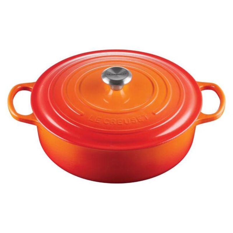 Le Creuset Round Wide Dutch Oven:  6.75 QT, Flame