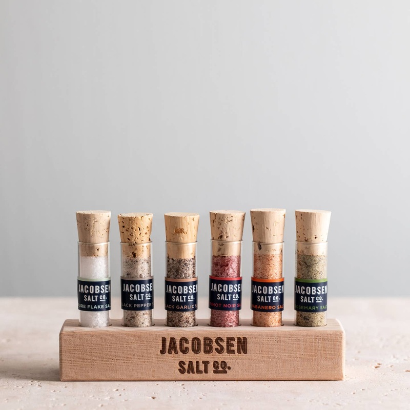 Jacobsen Salt Co. 6 Vial Infused Salt Gift Set