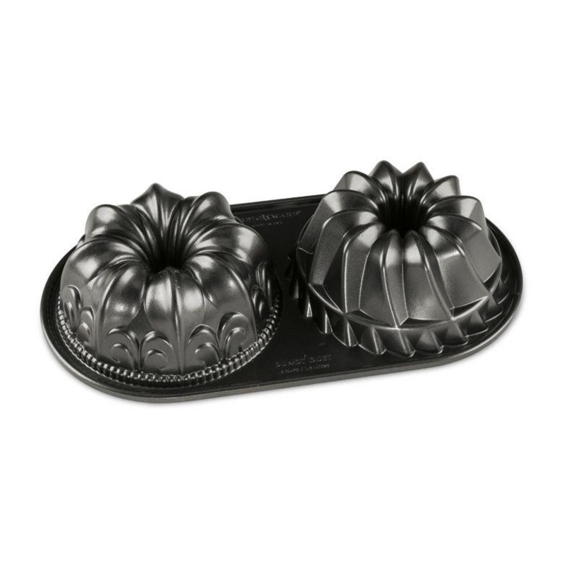 NordicWare Bundtlette Pan:  5 cup, Duet
