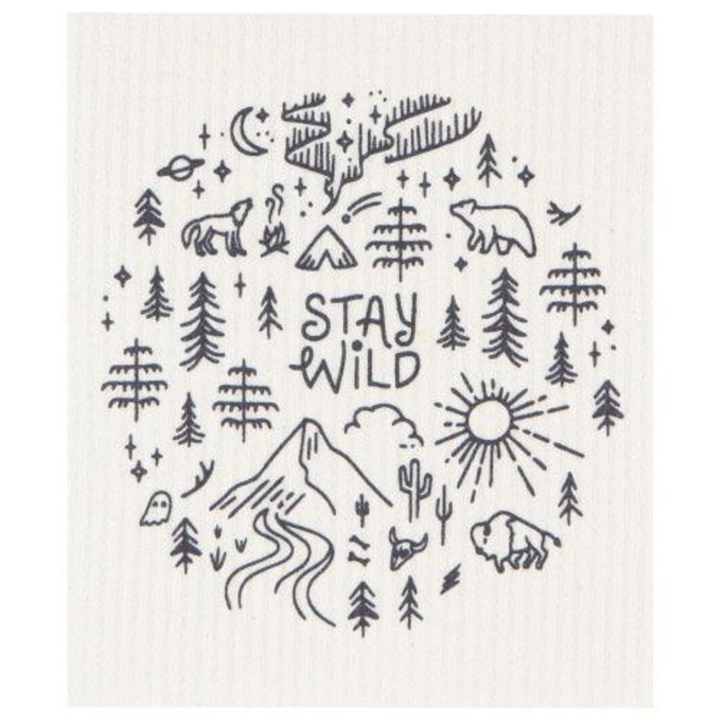 NOW Designs Swedish Dishcloth: Stay Wild