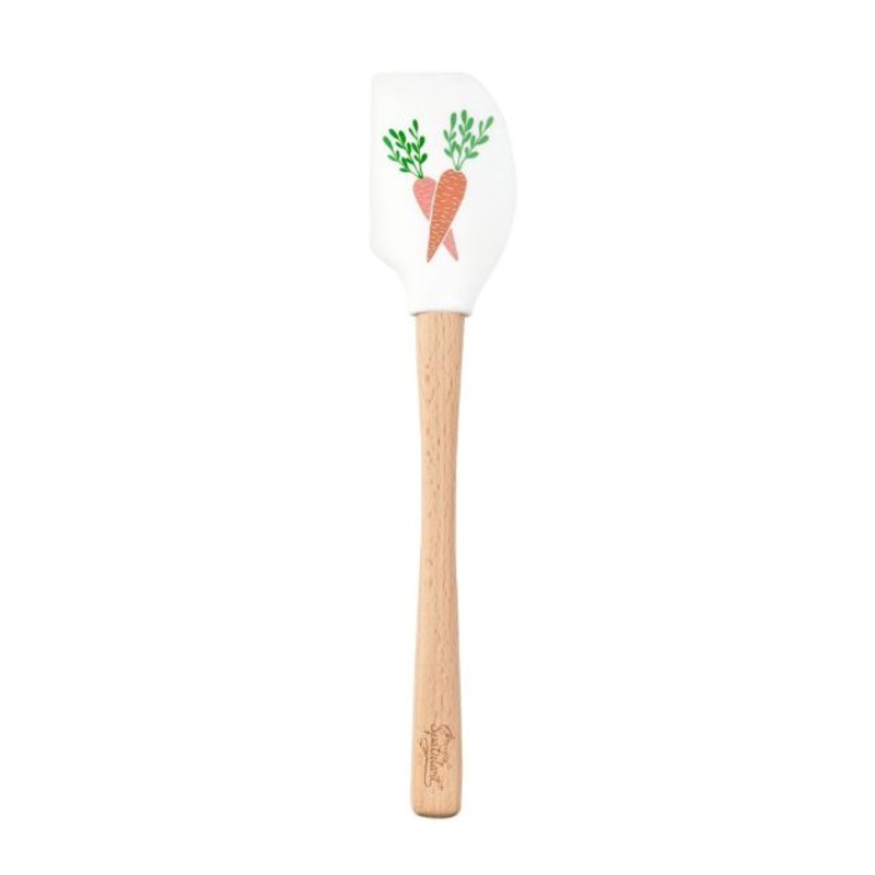 Tovolo Wood Handled Spatula: Carrot Patch