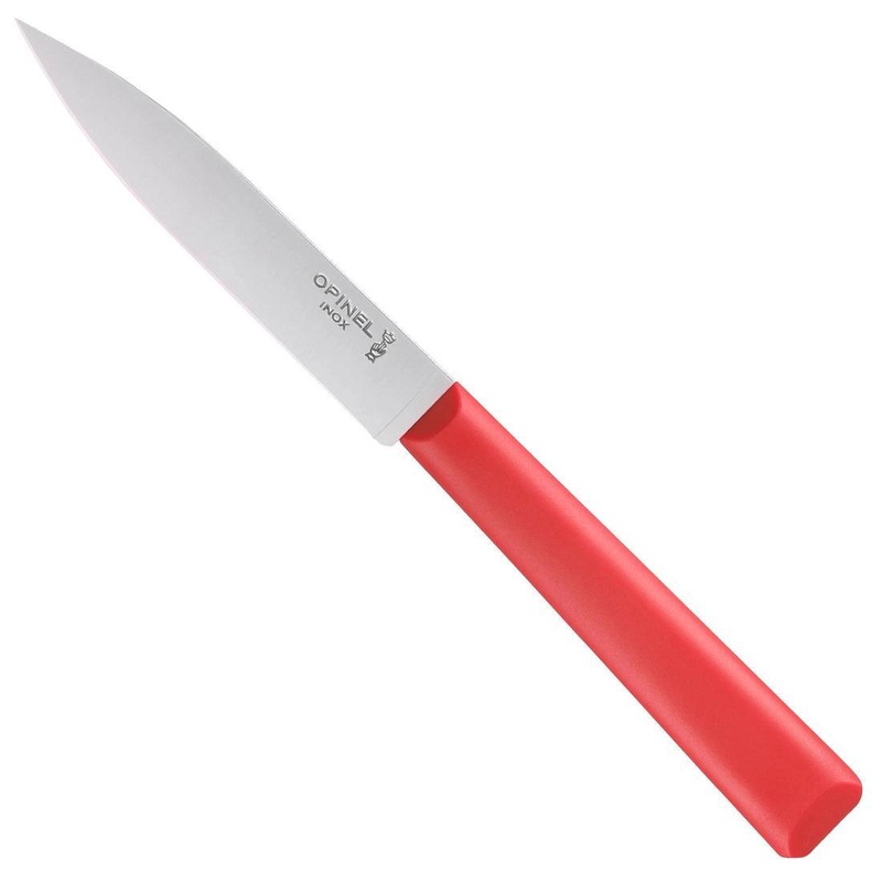 Opinel N312 Dishwasher Safe 3" Paring Knife: Red