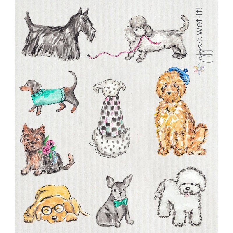 Wet-It! Swedish Dishcloth: Dog Fancy