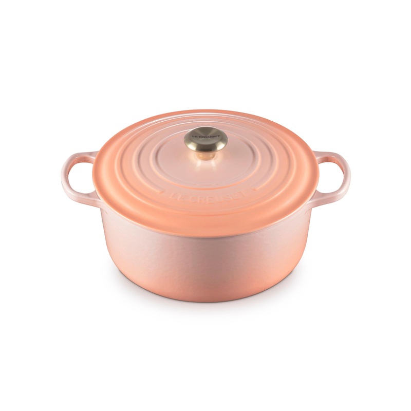 Le Creuset Round Dutch Oven:  7.25 QT, Peche