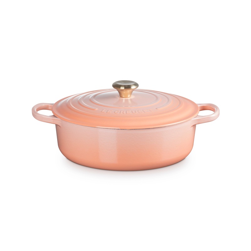Le Creuset Round Wide Dutch Oven:  6.75 QT, Peche