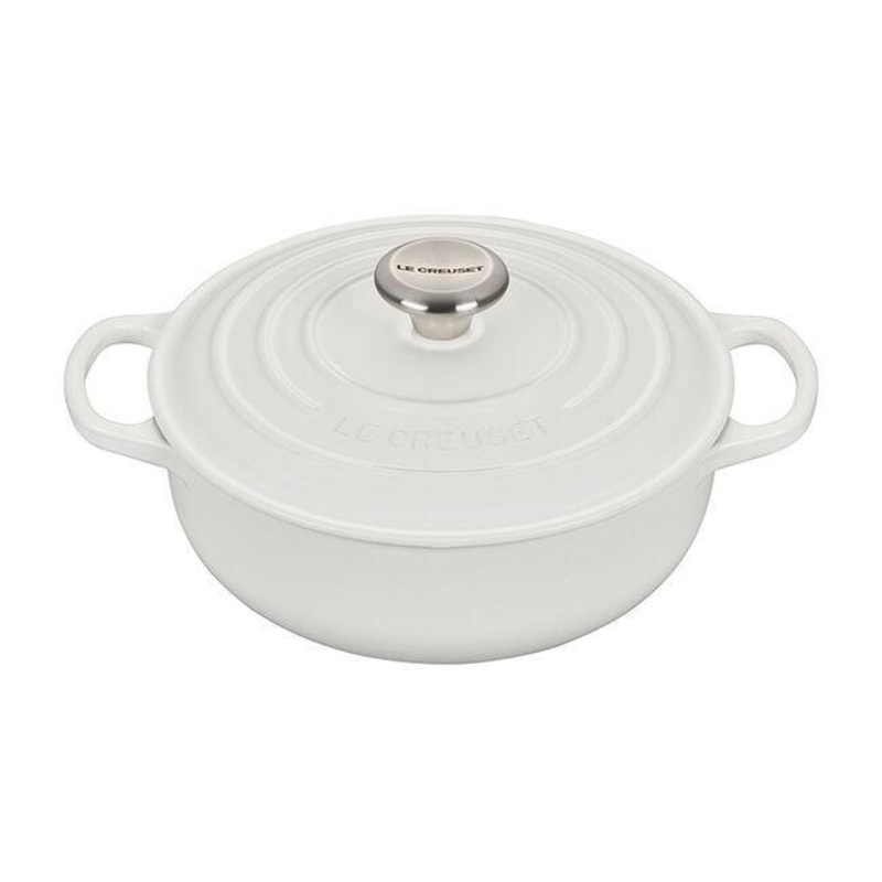 Le Creuset Signature Sauteuse: 3.5 QT, White