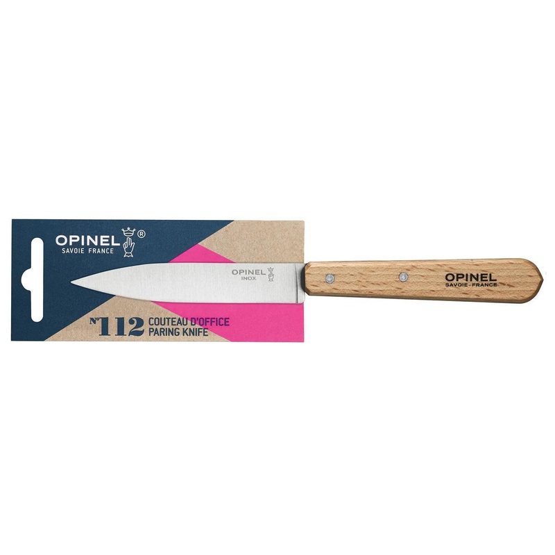Opinel N112 Paring Knife: Beechwood