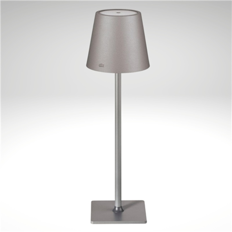 Cilio LED Table Lamp: "Sole", Gray