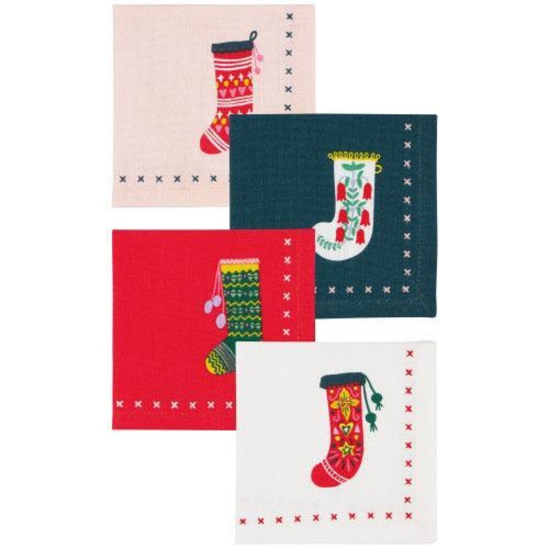 Now Designs Cocktail Napkins (Set of 4): Winter Woolens