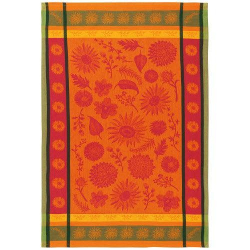 NOW Designs Dishtowel: Jacquard, Sunflower Splendor
