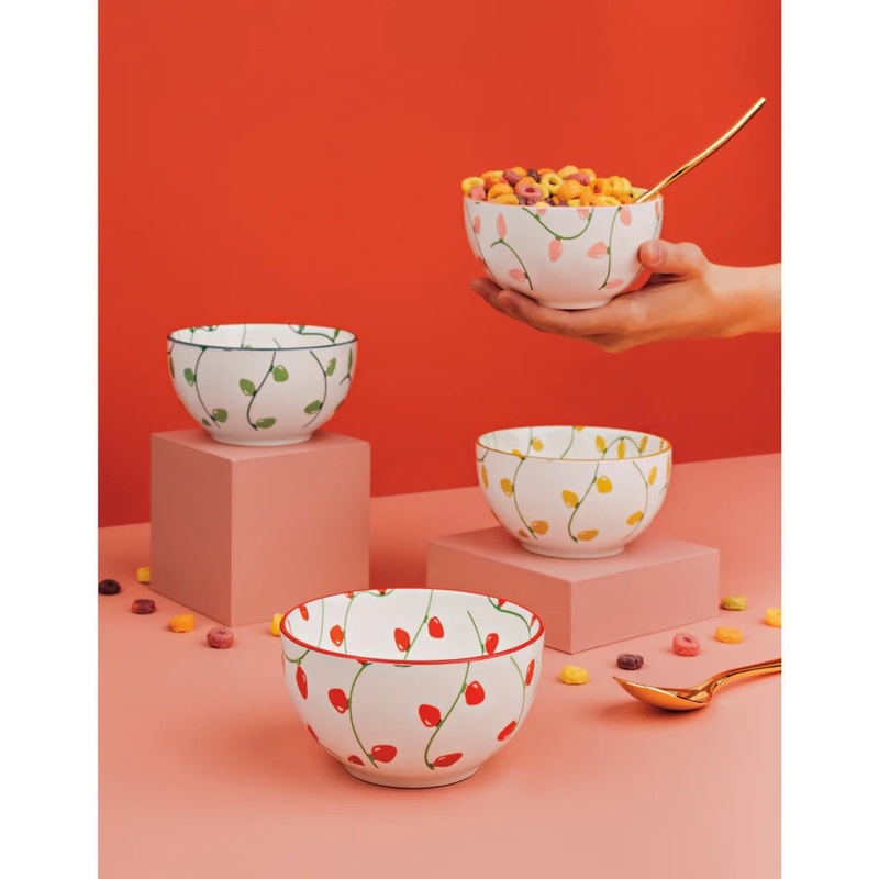 NOW Designs Everyday Bowls (Set of 4): Holiday Glow
