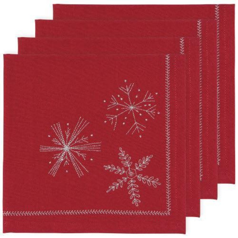 NOW Designs Napkin Set: Snowflakes