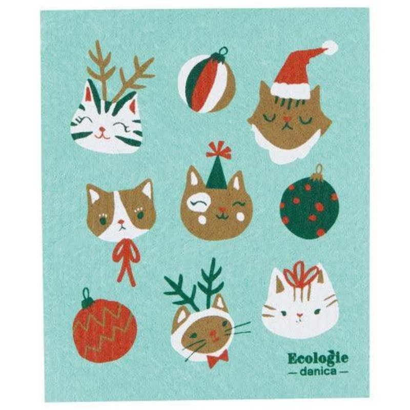 NOW Designs Swedish Dishcloth: Let It Meow