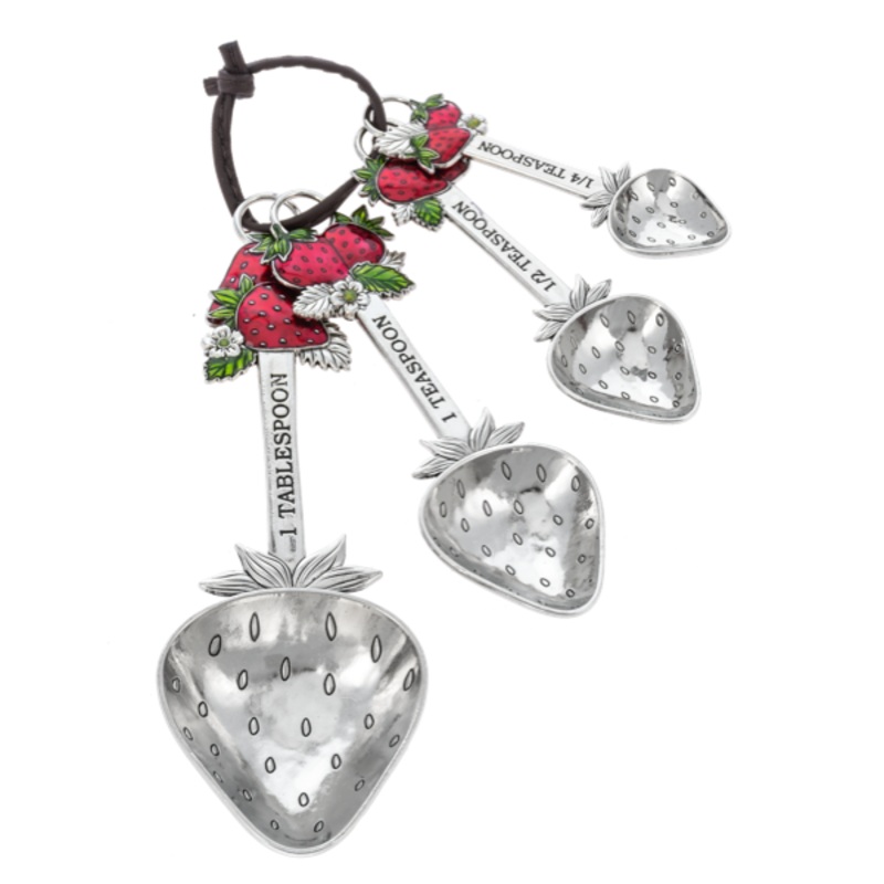 Ganz Measuring Spoons (Set of 4): Strawberries