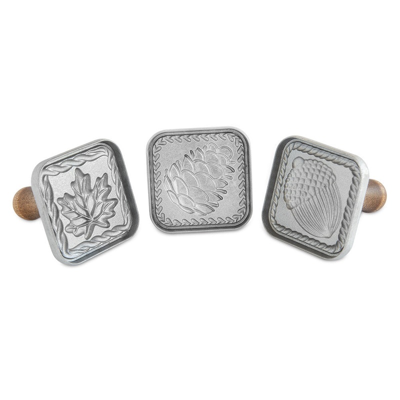 NordicWare Springerle Cookie Stamps (Set of 3): Fall