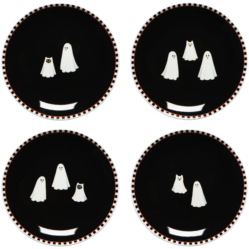 NOW Designs Appetizer Plates (Set of 4): Kindred Spirits