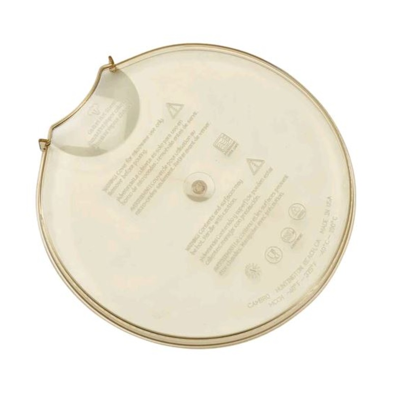 Cambro High Heat Measuring Cup Splatter-Proof Cover, Amber